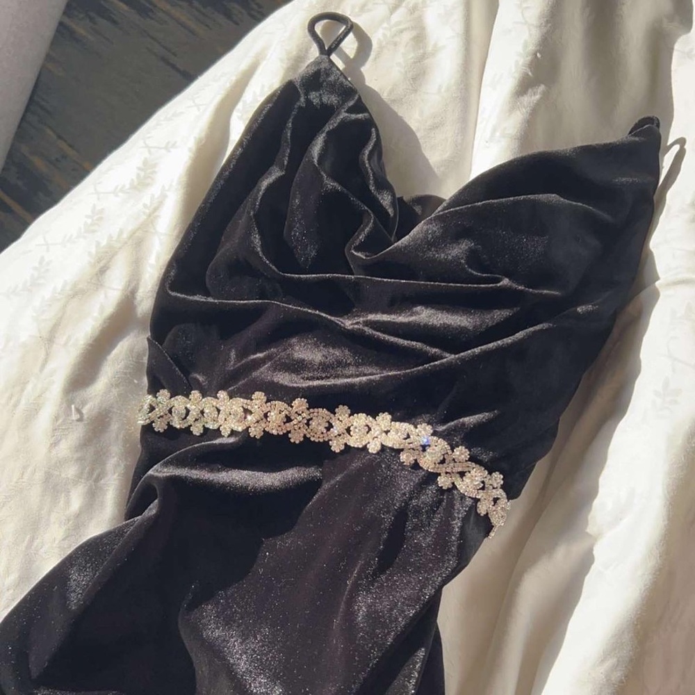 Long black gown
